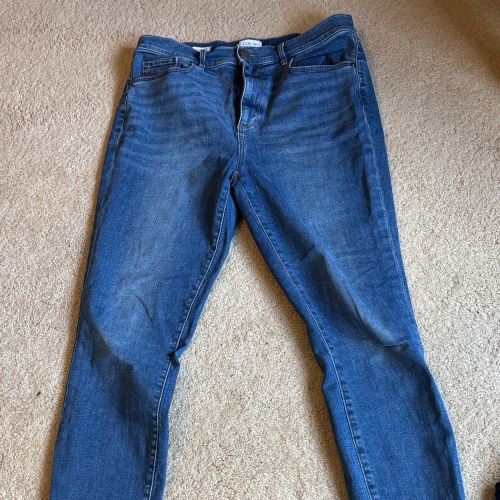 LOFT Women's High Rise Jeans - Blue